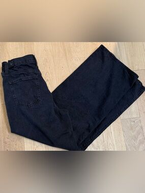 Levi's Women's Cinch Baggy Black Wide Leg Jeans
